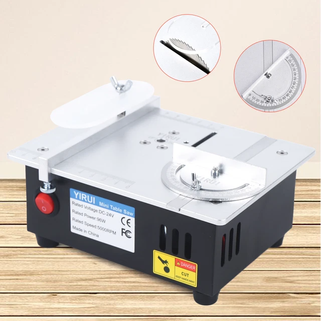 Mini seghetto circolare da tavolo seghetto circolare elettrico da tavolo lavorazione del legno fai da te taglio NUOVO