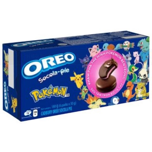 OREO SOCOLA-PIE POKEMON Edition Strawberry 180g Schokoladenkuchen mit ...