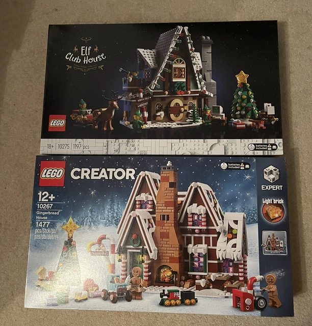 LEGO Seasonal 10267 Gingerbread House & 10275 Elf Clubhouse - Brand New Sealed
