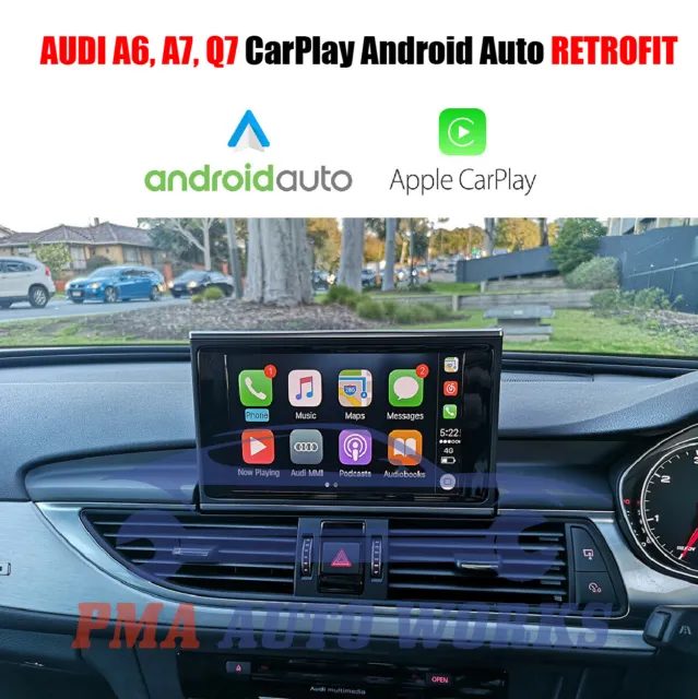 Wireless Apple CarPlay and Android Auto Retrofit suitable for Audi A6 C7, A7, Q7