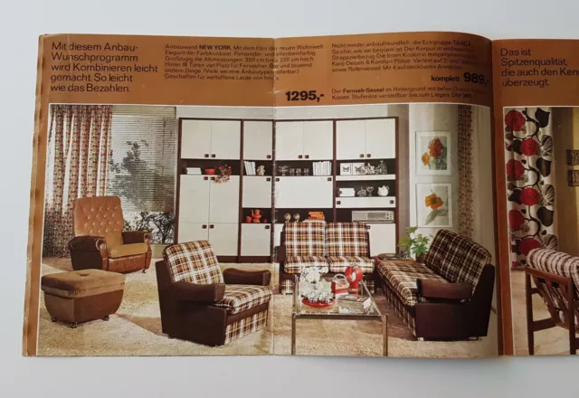 Prospekt Katalog Möbel 70er Wohnzimmer Küche Möbelhaus Sollenski Hamburg 3