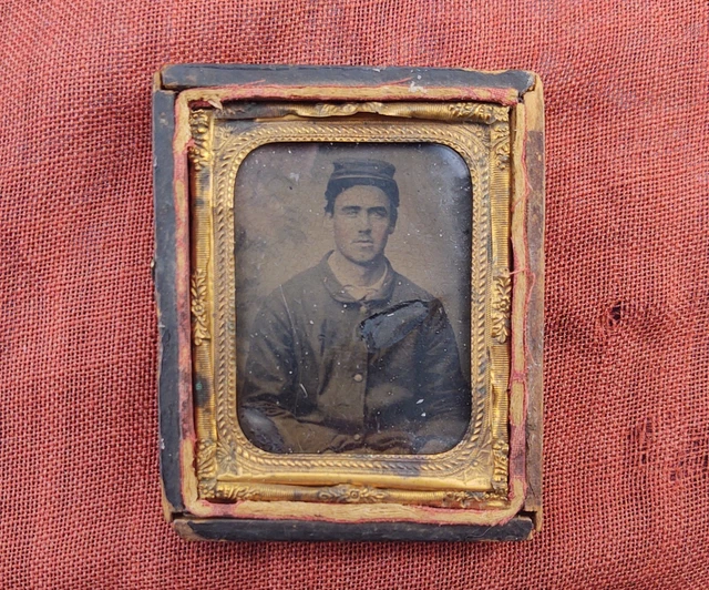 ** Civil War Soldier Ambrotype **
