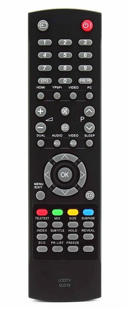 AULCMEET GJ210 Télécommande de rechange pour TV