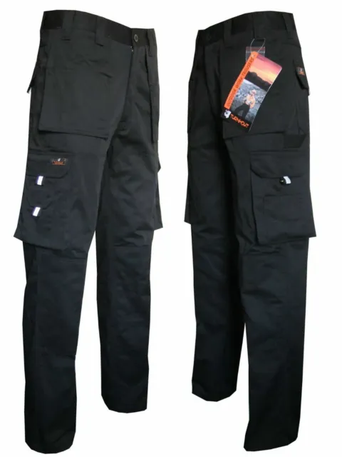 Mens Cargo Combat Multitool Pocket Work Trousers Pant Combats Workwear Trousers
