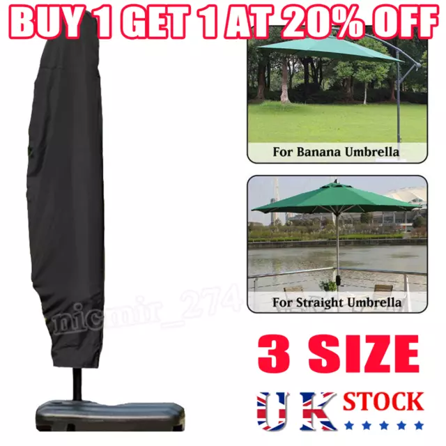 Parasol Banana Umbrella Cover Waterproof Cantilever Outdoor Garden Patio Shield