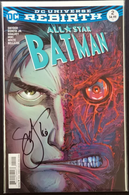All Star Batman #2 DC Universe Rebirth 2016 Signed Scott Snyder NM Free Shipping