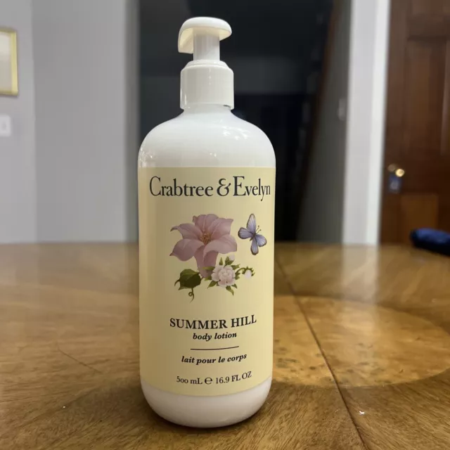 Crabtree & Evelyn Summer Hill Body Lotion 16.9 oz Pump Bottle New Discontinued