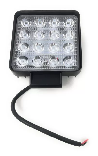 Faro 48W Quadrato Faretto Led X Lavoro 16 Led Da 3W Di Profondità Auto Barca