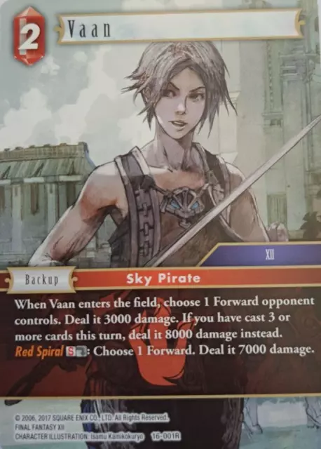 Vaan 16/001R - OPUS 16 Final Fantasy TCG