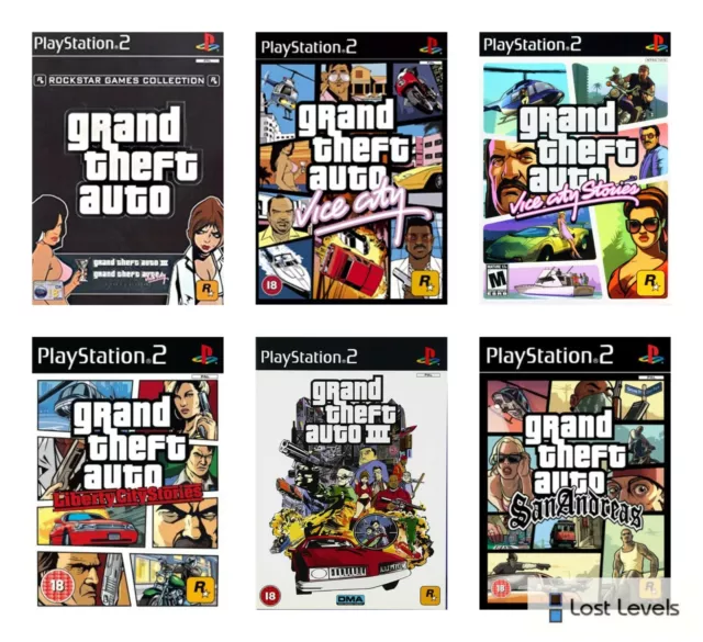 Ps2 - Grand Theft Auto - Choose Your Game Multi Listing
