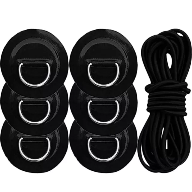Kayak Bungee Kit with D Ring Pads & Elastic Rope