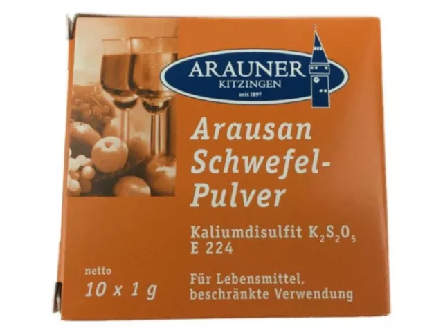 KITZINGER  ARAUNER ARAUSAN SCHWEFELPULVER FÜR  WEIN 10*1 g