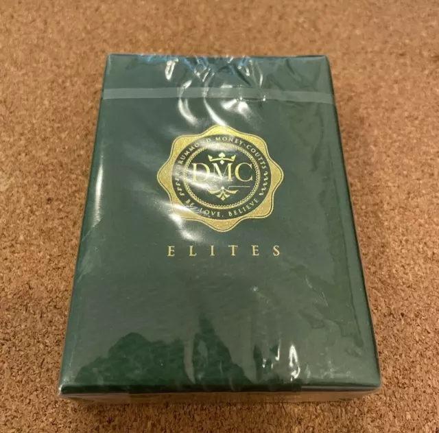DMC Elite Forest Green Marked Magicians Deck of Cards - New - Sealed - Unopened