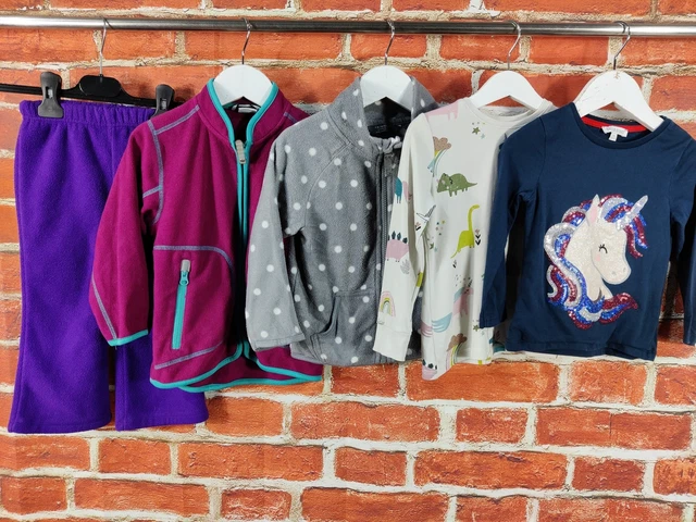 Pacchetto Bambine Età 2-3 Anni Next Primark Ecc Pantaloni In Pile Maglione Top 98Cm