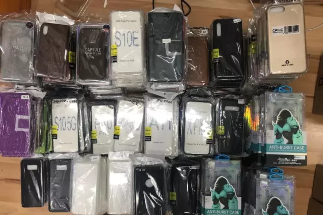 Car Boot Sale/ Job Lot Bulk 250+ Phone Brand Cases for Samsung iPhone-uk