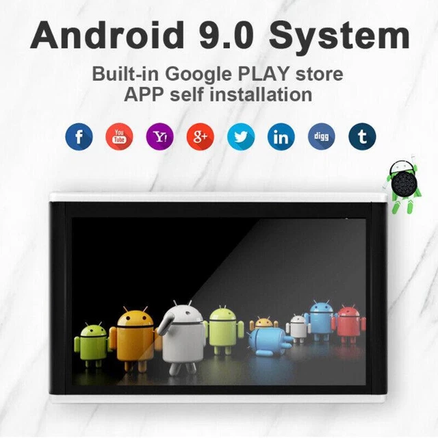 10.1'' 4 Core Android 9.0 Headrest Monitor Video USB MP5 Player Car TV IPS WiFi