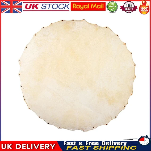 Drum Goat Skin Head for African Tambourine Percussion Drum Part (Diameter 370mm)