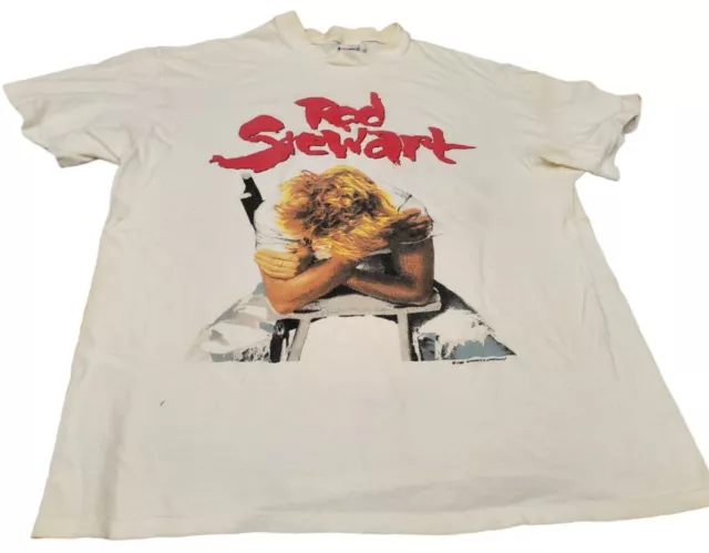 Vintage Rod Stewart Out of Order Mens T-Shirt Size Large 1988 Album Tour Single