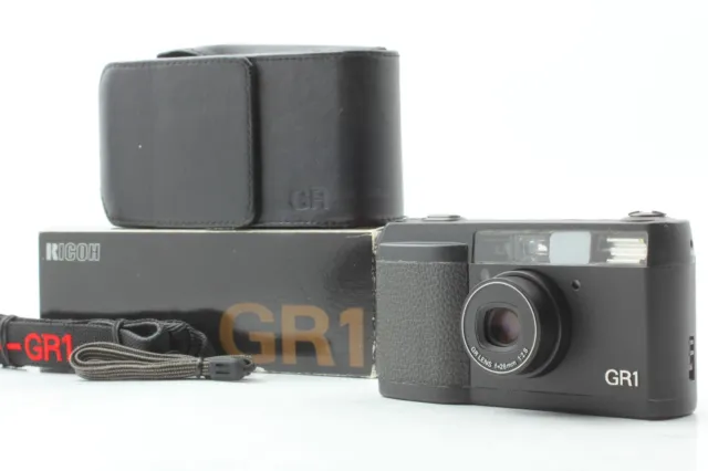[ NEAR MINT in Box Case ] Ricoh GR1 Black Point & Shoot 35mm Film Camera JAPAN