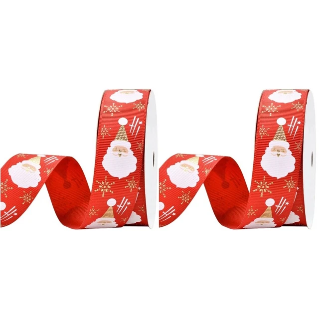 2x Weihnachten Haar Bogen Ornament Urlaub Bänder Manuellen Band