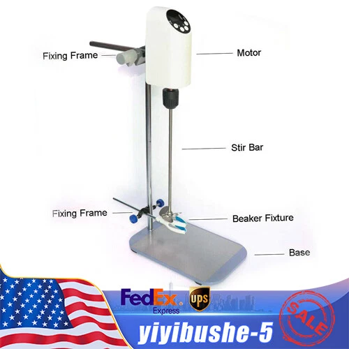 40L Digital Display Lab Electric Overhead Stirrer Mixer Agitator Homogenizer