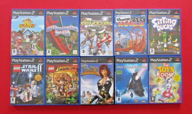 PS2 Games Bundle Mixed Lot of 10 Pal UK With Manuals Original PlayStation 2 (F)