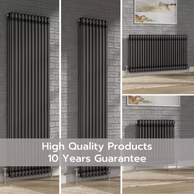 Raw/Bare Metal Radiator 2/3 Column Designer Vertical Horizontal Cast Iron Style