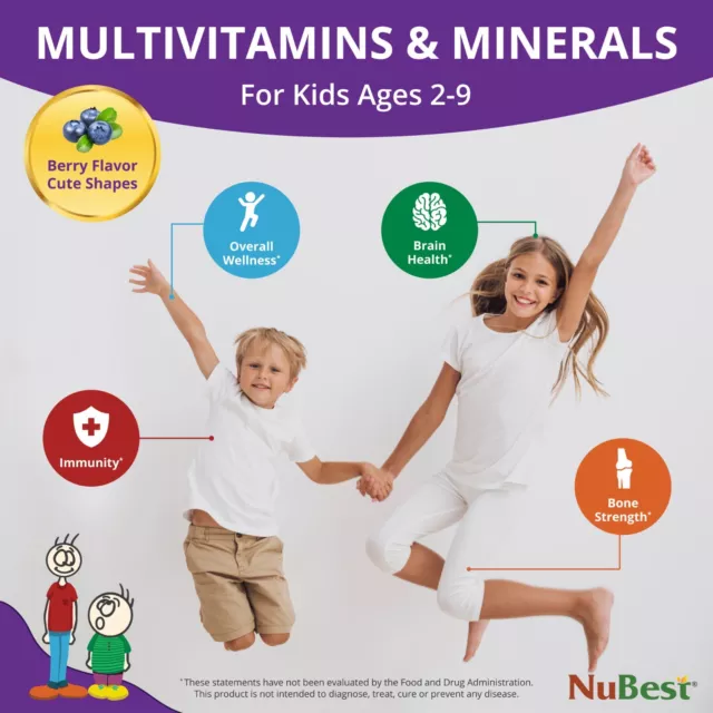 NuBest Tall Kids 60 Chewable Tablets, Helps Kids Healthy Growth for Age 2-9 3