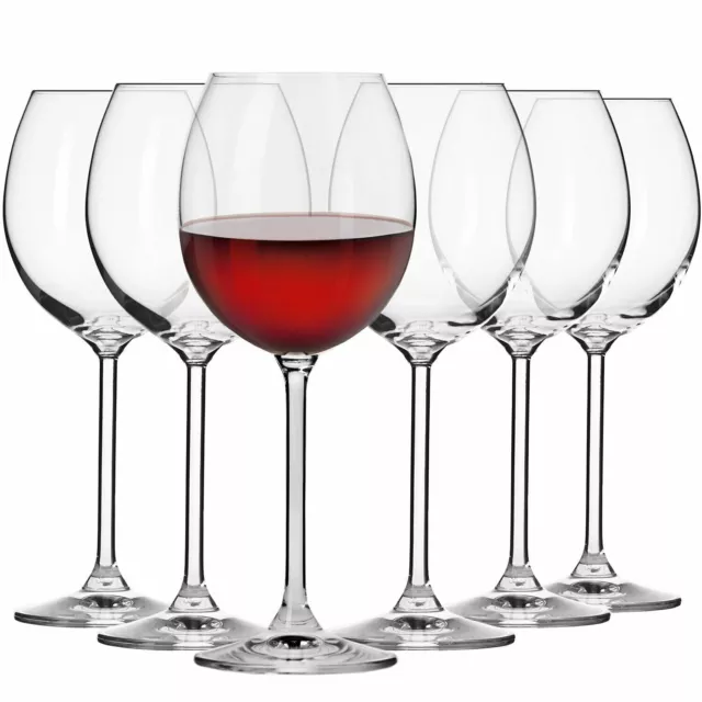 Krosno Venezia Copas de Vino Tinto | 6 pcs | 350 ml | Lavavajillas