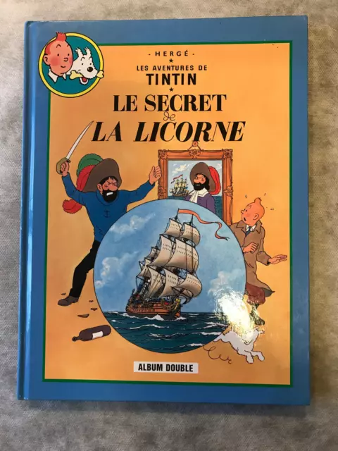 Bd Tintin Album Double Le Secret De La Licorne / Le Tresor De Rackham Le Rouge