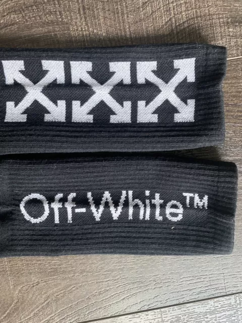 Off White Socks - (Black) One size 2