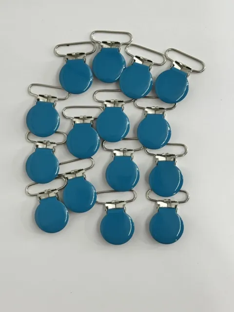 Steiff by Selecta® pacifier chain, 21 cm, medium blue 