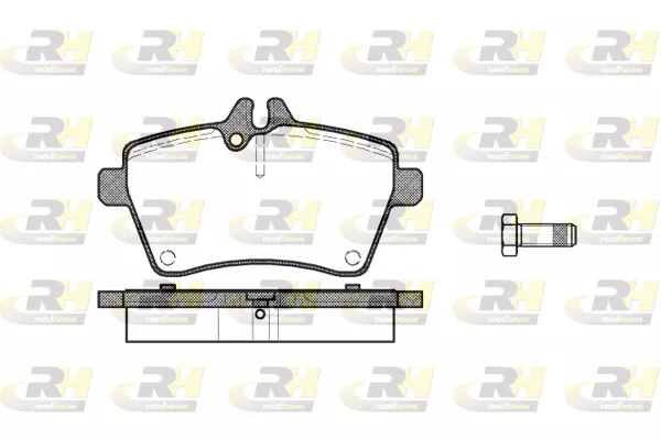 ROADHOUSE Frein Plaquettes de Frein Avant pour Mercedes-Benz W169 21144.00