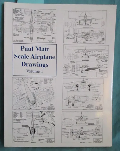 2 Volume Set: Paul Matt Scale Airplane Drawings Classic Aircraft Blueprints