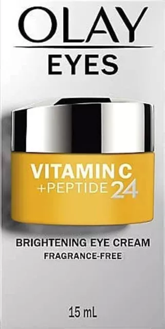 Olay Eyes Vitamin C + Peptide 24 Brightening Eye Cream Fragrance Free 0.5oz NEW