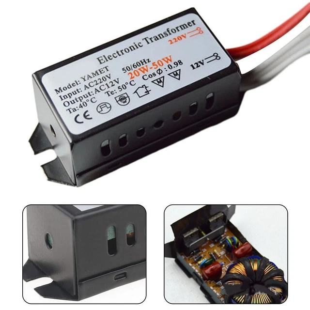 Noiseless AC12V Transformer for Halogen/Xenon Lamps with Remote Control Support