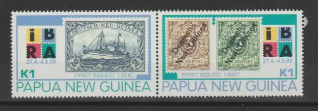 Papouasie Nouvelle Guinée 1999 Expo Philatélique 2 Val N°821/22 MNH MF90383