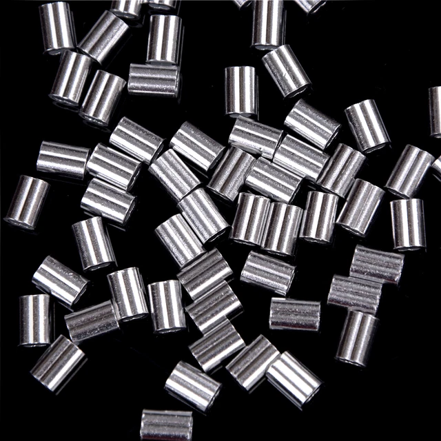 50pcs 1.5mm Cable Crimps Aluminum Sleeves Cable Wire Rope Clip Fit_tu 3