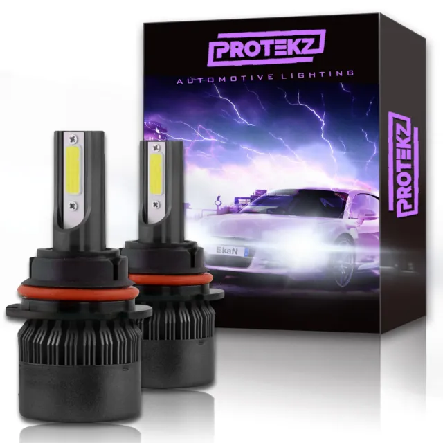 Protekz LED Headlight Bulbs Kit CREE H1 6000K for 2009-2013 BMW X5 High Beam