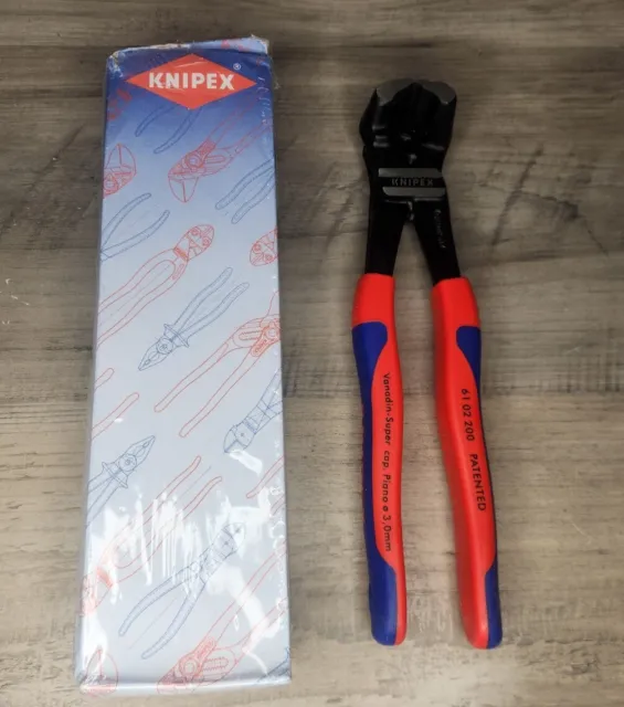 Knipex High Leverage Bolt End Cutting Nippers 8" 61 02 200. Free Shipping.
