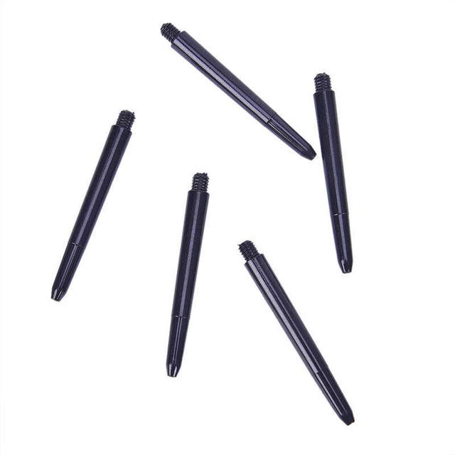 Nylon Dart Shafts 2BA 48mm Screw Thread Stems - Pack of 50 - Black