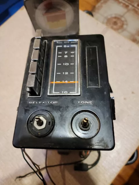 Vintage Vertical Push-Button Car Radio Control Head
