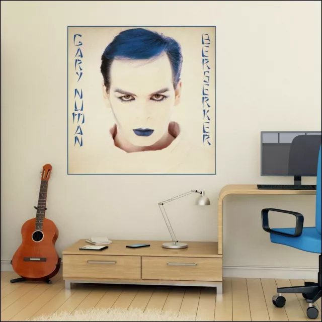 Gary Numan Berserker Album Cover Photo Quality Full Colour Wall Sticker 8 Sizes