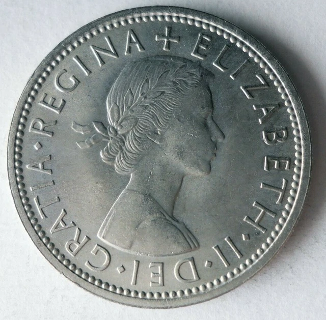 1965 GREAT BRITAIN FLORIN - Excellent Coin - FREE SHIP - Bin #300 2