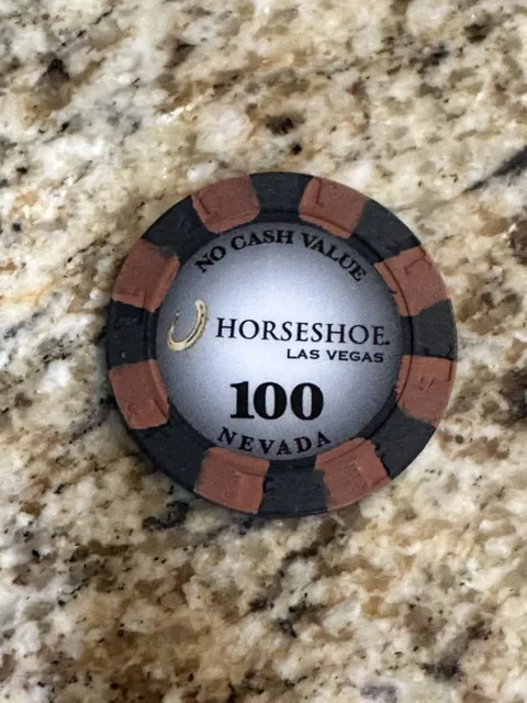 Horseshoe Las Vegas Nevada No Cash Value NCV 100 Casino Tournament Poker Chip