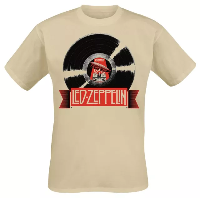 Sand Led Zeppelin Vinyl Record Jimmy Page officiel T-shirt Hommes unisexe