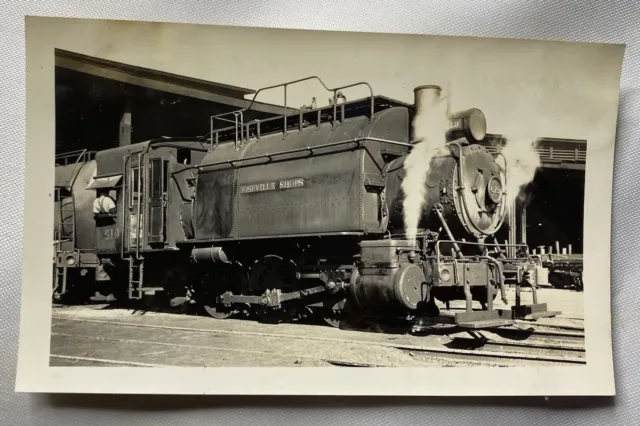 Vintage Photograph 1937 Locomotive Train 619 Southern Pacific Lines Roseville