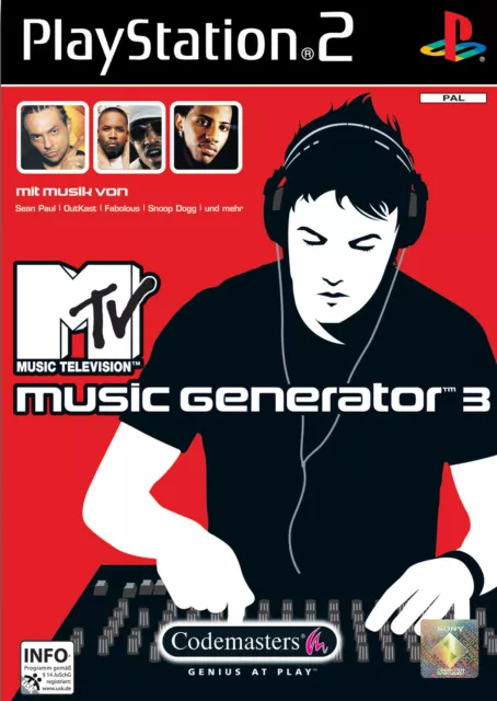 Mtv Music Generator 3 (Sony PlayStation 2, 2004)