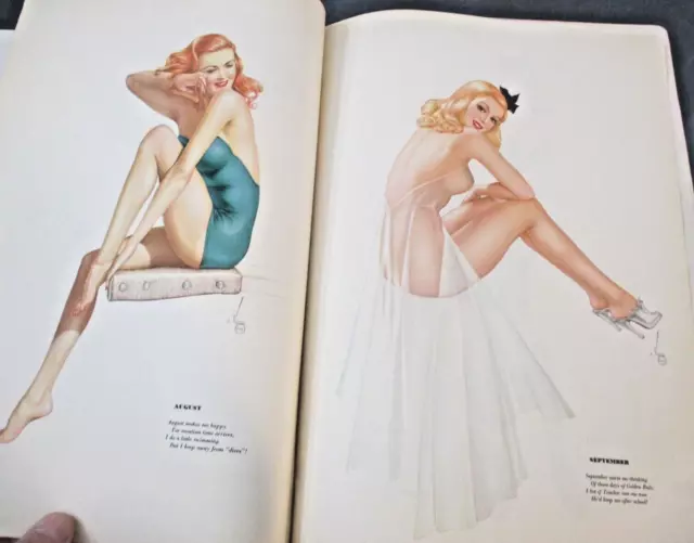 1944 January Esquire Magazine - 12 Pages Of Vargas Pinups!!  Snow Nymph Foldout