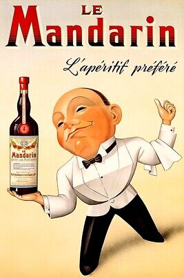 Poster Manifesto Locandina Pubblicitaria Stampa Vintage Aperitivo Cocktail Drink